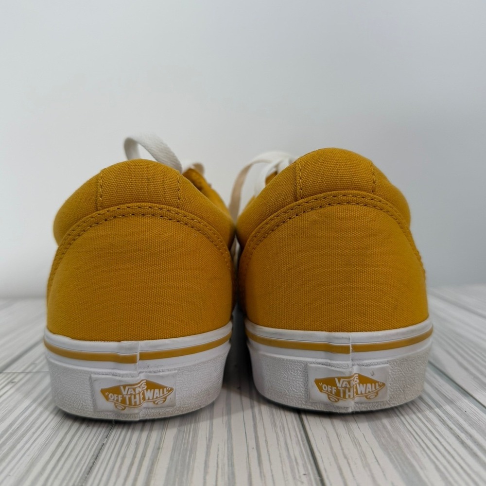 Vans Low Top Ward Yellow Canvas Skate Sneakers Women's Size 11 - Picture 9 of 10